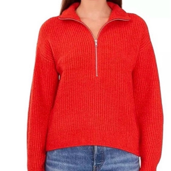 Vince Camuto Sweaters - Vince Camuto Vibrant Red Cowl Neck Sweater
